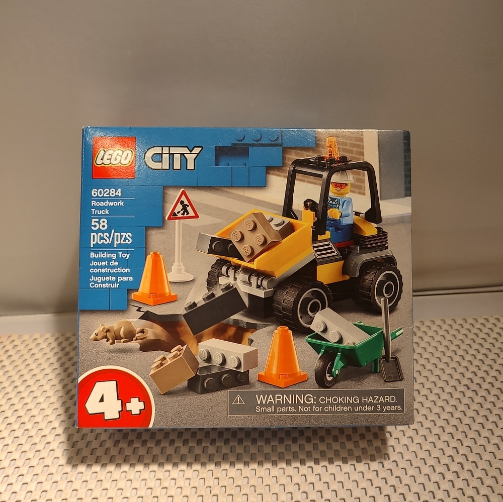 Lego City 60284 Roadwork Truck NWT Building Toy Set - Picture 1 of 3